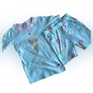 Hanna Andersson Ice Cream PJ’s Size 6-7